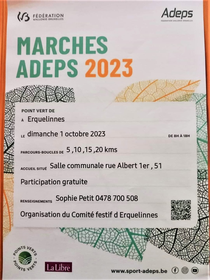 marche adeps comité festif erquelinnes 2023