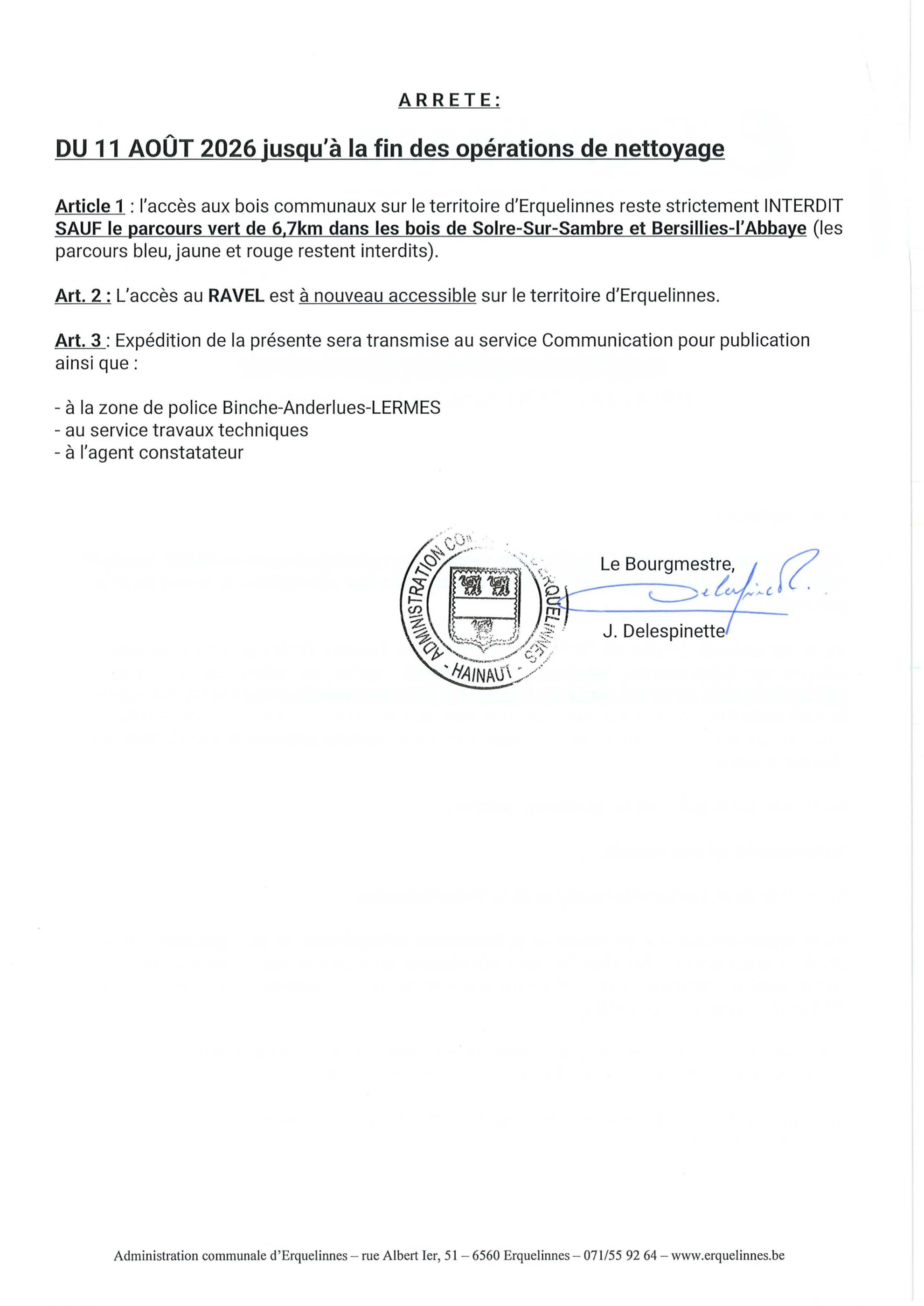 🌳 Prolongation de l’arrêté de police – Bois de Solre et de Bersillies-l’Abbaye aout 2026 2