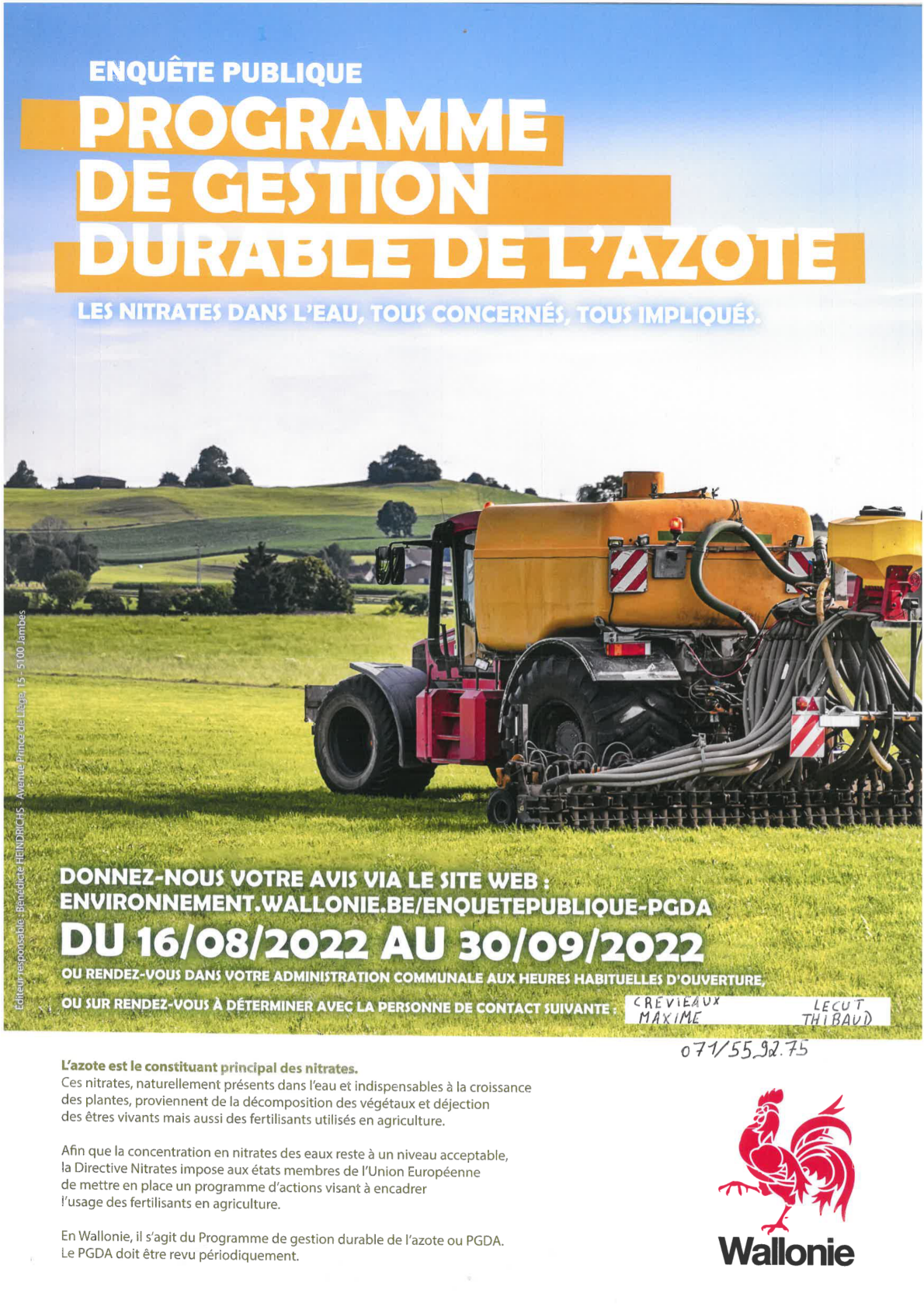 Enquête publique PGDA