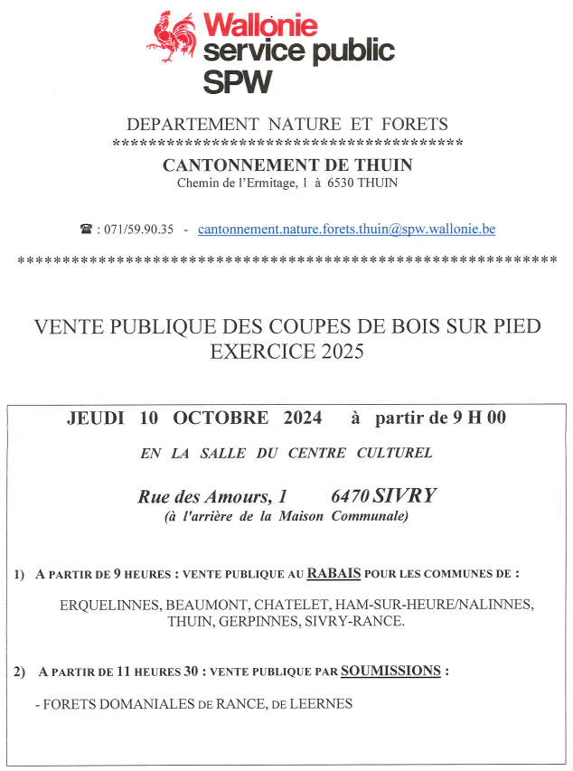 Affiche vente de bois 2024   marchands