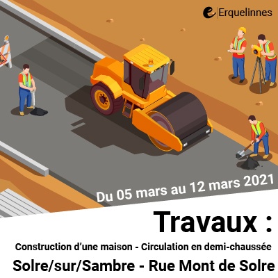 travaux rue Mont de Solre 08-03-2021