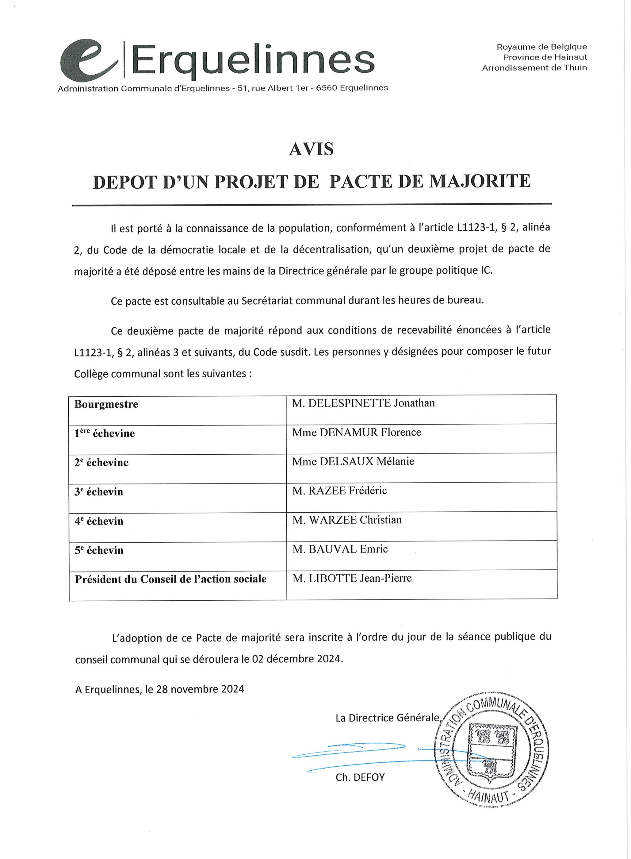 Deuxième Pacte de majorité 2024